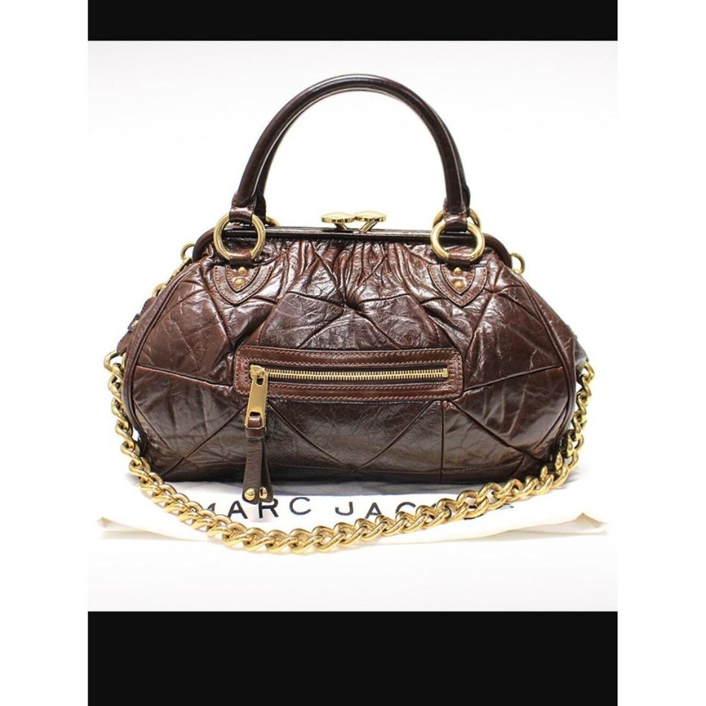 Marc Jacobs Espresso Chocolate Brown Patchwork Quilted Leather Vintage Stam Bag - Picture 5 of 17